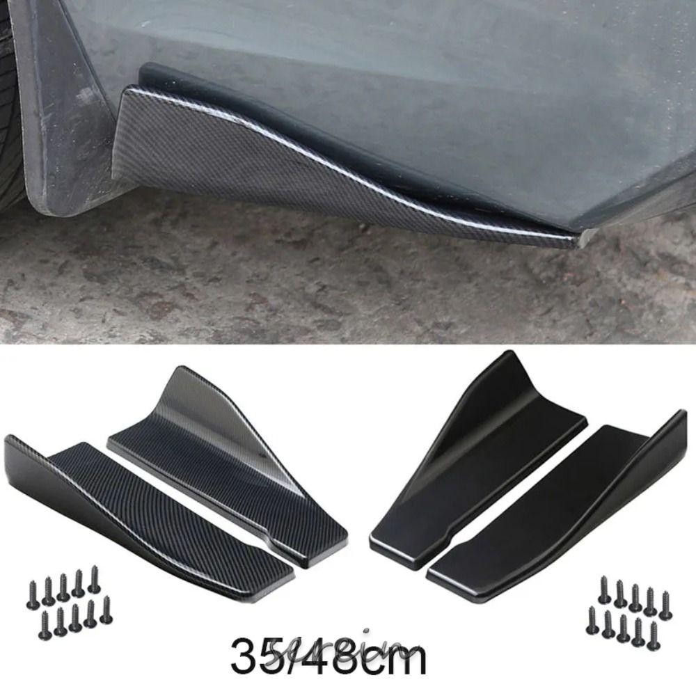 Serein Xe Bên Váy hông Ốp Lưng Thanh, Bộ Khuếch Tán Sợi Carbon Xe Ô Tô Ốp Lưng Xẻ Tà Môi Sau, Phụ Kiện Ô Tô Phần Mở Rộng ABS Bộ Chia Góc Ô Tô Ốp Lưng Bảo Vệ Ô Tô