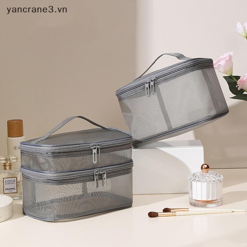{Yan3} Túi đựng mỹ phẩm dung tích lớn Du lịch Túi vệ sinh tiện lợi Túi đựng đồ du lịch ngoài trời Túi đựng đồ trang điểm nữ chống thấm nước Mới {yancrane3.vn}
