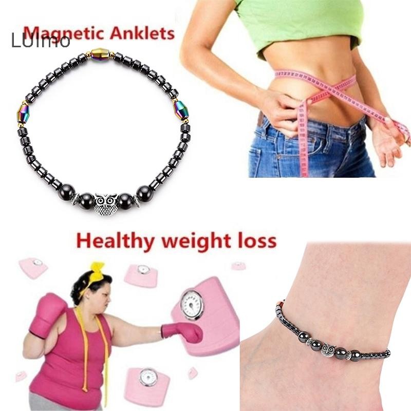 LUImo Giảm Cân Vòng Chân Từ Tính Cho Nữ Cú Động Vật Đá Vòng Tay Vòng Chân Giảm Đau Giảm Béo Sức Khỏe Trang Sức SBS