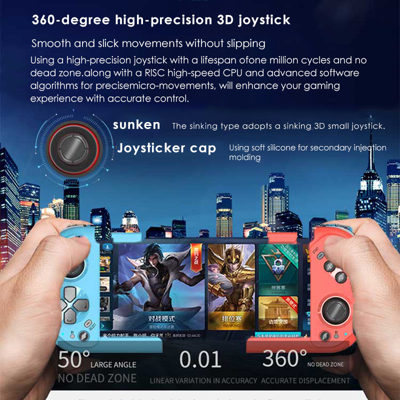 Bộ điều khiển trò chơi không dây Maoedge với tay cầm chơi Game điện thoại Bluetooth kiểu chia cho bộ điều khiển PC Android iOS