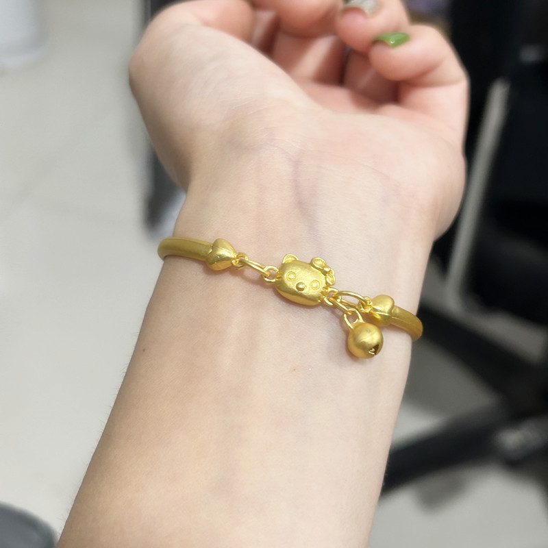 ❣️[Hộp Quà Tặng] Vòng Tay Vàng HelloKitty Hello Kitty Vòng Tay Ánh Sáng Dễ Thương Sang Trọng ins Thiết Kế Niche Quà Tặng Sinh Nhật Cao Cấp Cho Bạn Gái Cho Mẹ