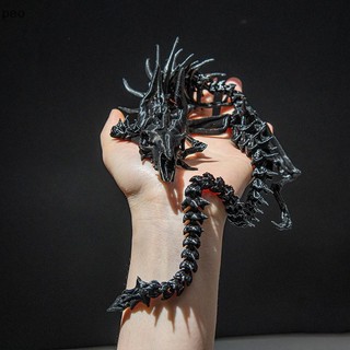 [PEO] Mô hình bộ xương rồng in 3D Toàn thân có thể di chuyển được Khớp rồng Đồ trang trí máy tính để bàn sáng tạo Bộ sưu tập Quà tặng VN