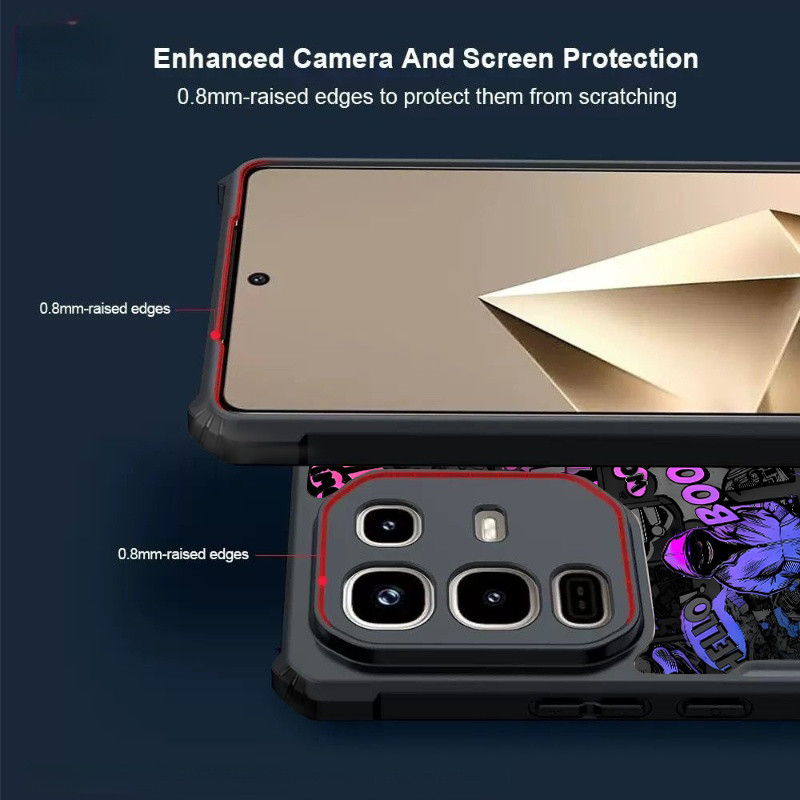 Ốp điện thoại Graffiti BOOM tiên tiến hợp thời trang Infinix 60 50 50S 50X 40X 40S 40 Edge Pro Plus 4G 5G Vỏ bảo vệ chống mồ hôi