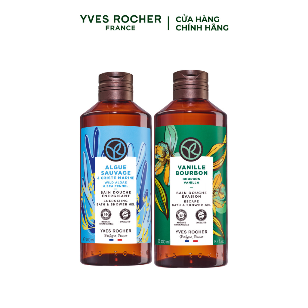 Đánh Giá Combo 2 Sữa Tắm Yves Rocher Hương Vani & Biển | Mua Chính Hãng