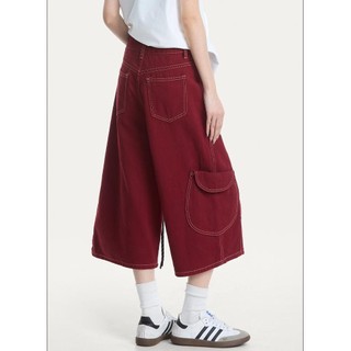 Quần short denim nam ESEA phong cách đường phố cổ điển Mỹ phong cách Nhật Bản chất lượng cao phong cách trung tính