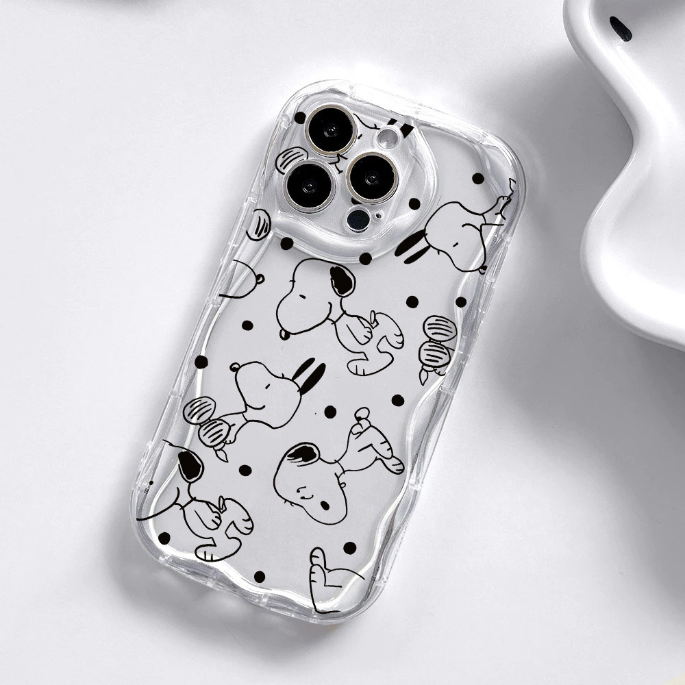 Vỏ Cho OPPO A5 A3 Pro 5G Reno 11 12 13 Pro 11F 12F 13F 8T 5G Ốp Lưng Phi Hành Gia Snoopy Silicone Dễ Thương Họa Tiết Hoạt Hình Camera Bảo Vệ Kem Chống Sốc Viền Sóng