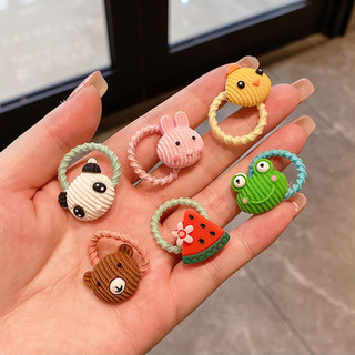 100 Cái / bộ Bé Gái Dây Buộc Tóc Chắc Chắn Nhiều Màu Sắc Co Giãn Đuôi Ngựa Dây Buộc Tóc Cho Tóc Thanh Lịch Phong Cách Trang Trí