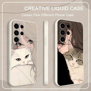 Ốp Điện Thoại Silicon Mềm Chống Sốc Cho Redmi A5 K70 K60 K50 K40 K30 K20 Pro K70E K60E Redmi Note 14S Beauty And Cat Cover
