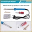 Hàn nhựa, Bộ máy hàn nhựa 80W Máy sửa chữa nhựa cho cản xe với 2 đầu sắt hàn phích cắm EU