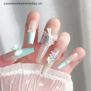 [savemoneyeveryday] 30 Dây Giày Ba Lê Móng Tay Pháp 3D Quyến Rũ Dây Đeo Thắt Chéo Phụ Kiện Trang Trí Móng Tay Đồ Trang Trí Móng Tay [vn]