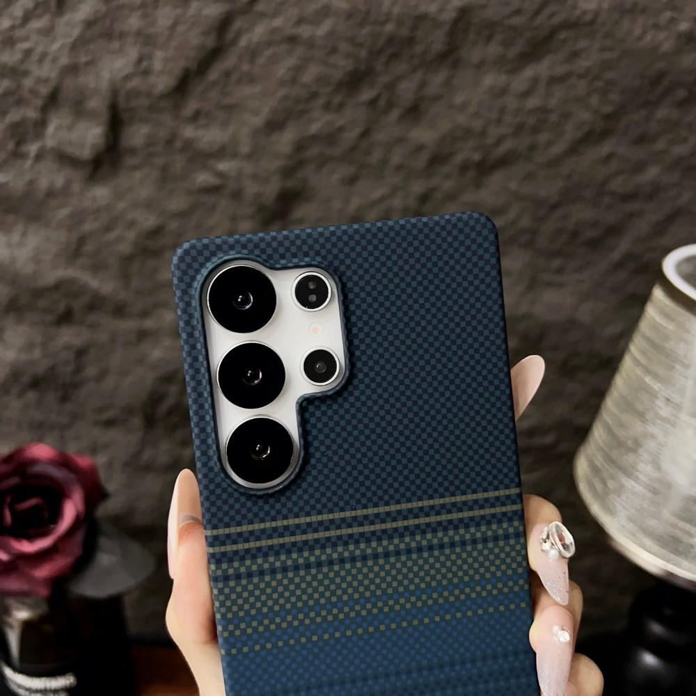 Ốp từ tính họa tiết sợi Carbon siêu mỏng Micro Matte cho Samsung S26 Ultra S25 Ultra S24 Ultra S24 S25 + S23 Vỏ chống sốc mờ siêu mỏng