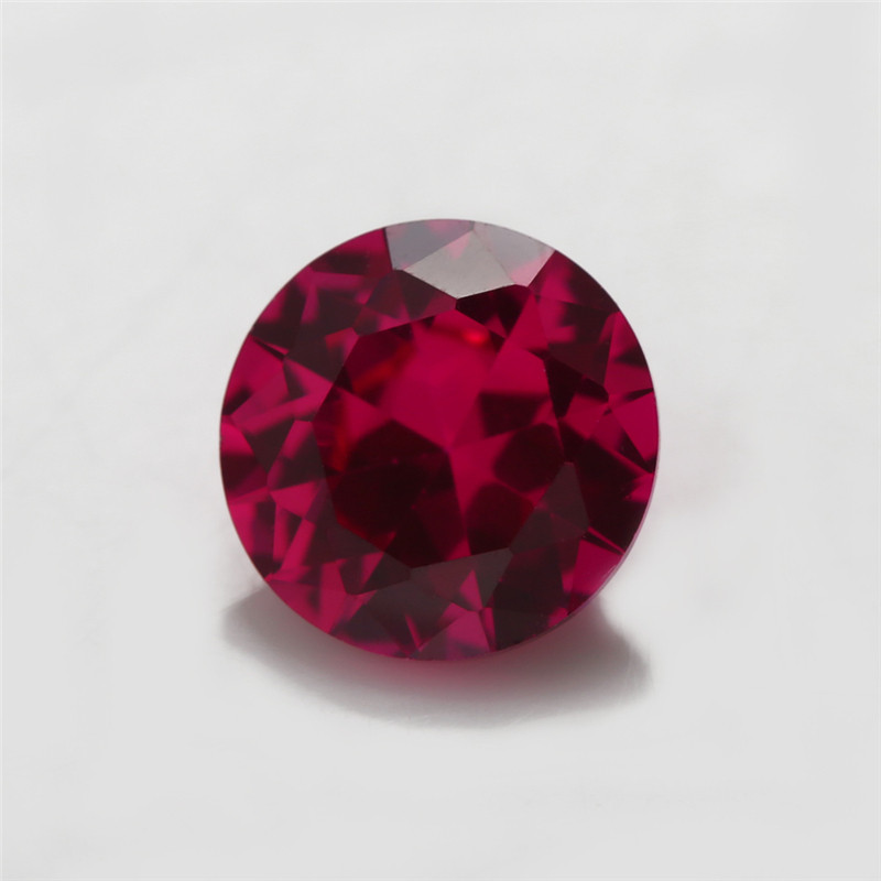 Kích thước 1.0mm ~ 10.0mm Cắt tròn 5 # Đá Corundum tổng hợp màu để trang sức