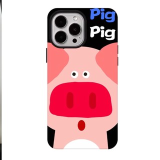 Ốp điện thoại 2 trong 1 hình chú lợn lớn tương thích với iPhone 15 Pro Max, Apple 16 14 Plus 11 / 12 / 13 Pro Max, vỏ bảo vệ chống sốc mới