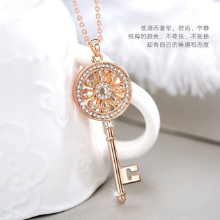 Dây chuyền chìa khóa Yoyo Story, dây chuyền len cao cấp, kiểu dáng dài cho phụ nữ, mùa đông, mặt dây chuyền cao cấp, thời trang treo sang trọng EQL9