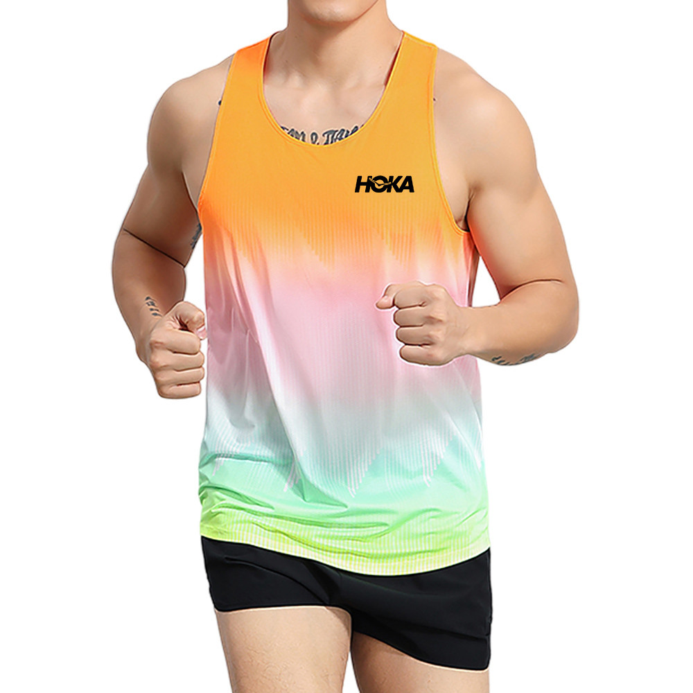 Áo Vest thể thao thoáng khí không tay cho cặp đôi mùa hè Marathon chạy bộ nhanh khô