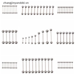 # yanddd # 10 Chiếc Lưỡi Inox Rốn Núm Vú Barbell Nhẫn Thanh Body Piercing.