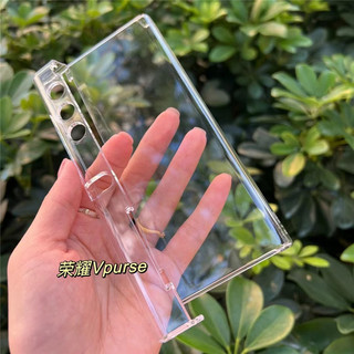 Ốp điện thoại trong suốt, trong suốt, mờ, xám, gập công sở cho ví huawei honor v vpurse pru VCA-AN00