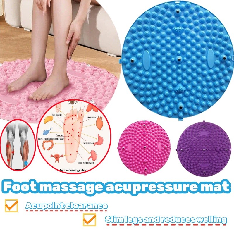 2 Chiếc Chân Massage Từ Tính Thảm Thư Giãn Cơ Châm Cứu Thảm Nhà Thiết Bị Tập Thể Dục Pilates Phụ Kiện Yoga Tập Chân Ngày Lễ Quà Tặng
