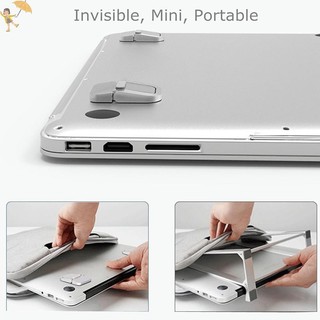 [GOU] 2 Giá đỡ máy tính xách tay Giá đỡ di động Có thể gập lại Nvisible Laptop Riser cho giá đỡ máy tính xách tay Giá đỡ làm mát VN