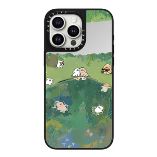 Dòng Dễ Thương Chó Lưới Kính Cứng Ốp Lưng Điện Thoại iPhone 17 Pro Max 16 Plus 15 14 13 12 11 Ốp Lưng Bọc Hoàn Toàn Chống Sốc Phía Sau Vỏ Acrylic
