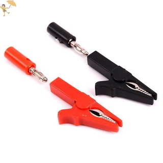 [Gou] 4 Kẹp cá sấu 55mm + Đầu dò kiểm tra phích cắm chuối 4mm Kẹp cáp VN