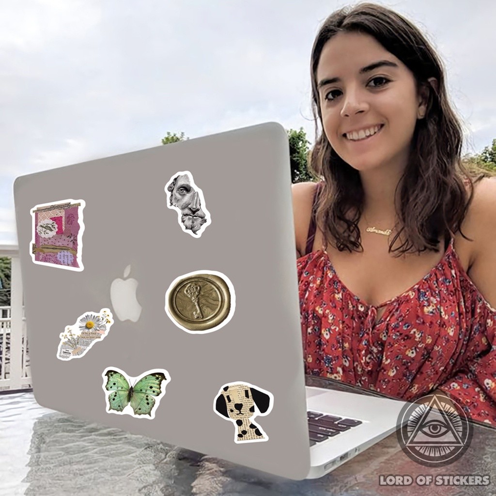 50 Hình Dán Sticker Graffiti Phong Cách Châu Âu Cổ Điển Cute