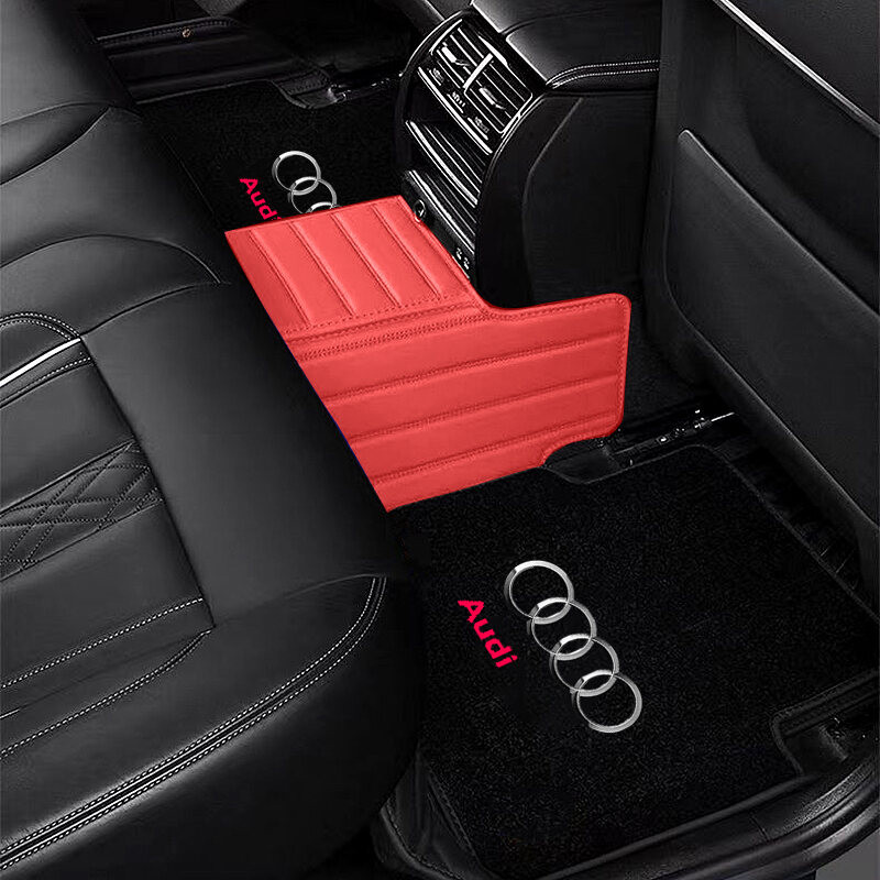 4 Thảm Flannel Thảm Lót Sàn Ô Tô Chống Trơn Trượt Cho Xe Audi A3 A4 A5 A6 A8 Q3 Q5 Q7
