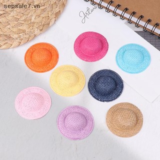 [-d] 5 Chiếc Nhà Búp Bê Dệt Tay Mũ Rơm Búp Bê Mũ Nhiều Màu Sắc Trang Trí Nhà Búp Bê Phụ Kiện Cho Trẻ Em Giả Vờ Chơi Đồ Chơi {vn}