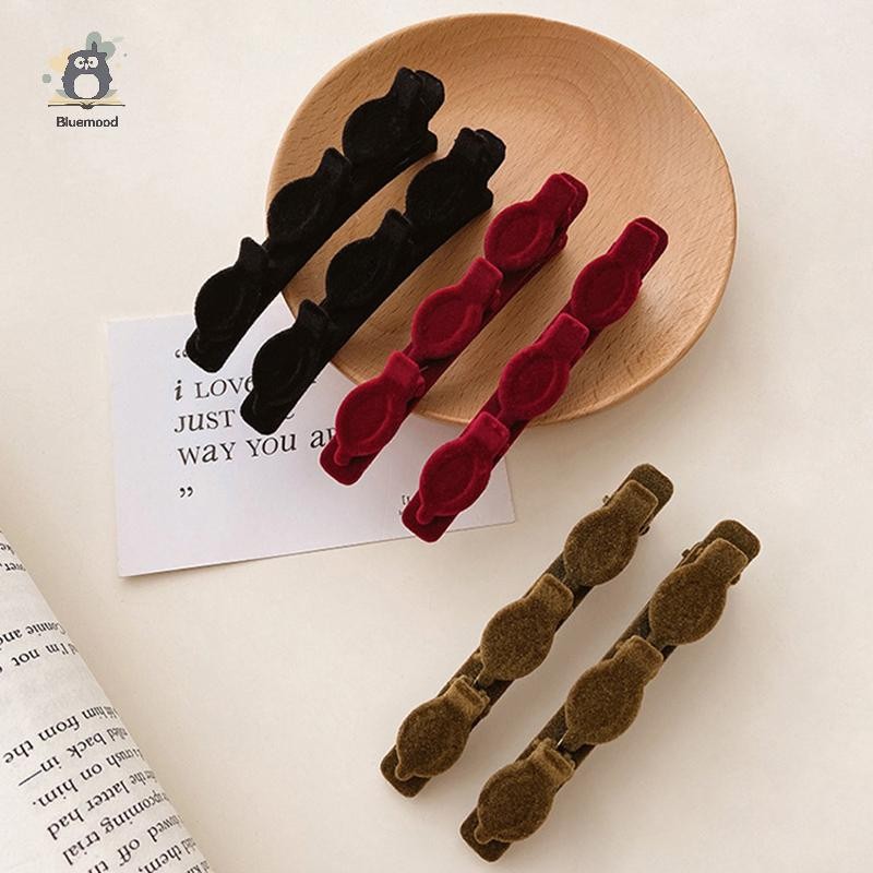 [Bluemood] 3 / 4 / 6 Kẹp Tóc Đổ Xô Cho Nữ Kẹp Tóc Bên Ngọt Ngào Nổ Bé Gái Kẹp Barrettes Phụ Kiện Tóc Mới