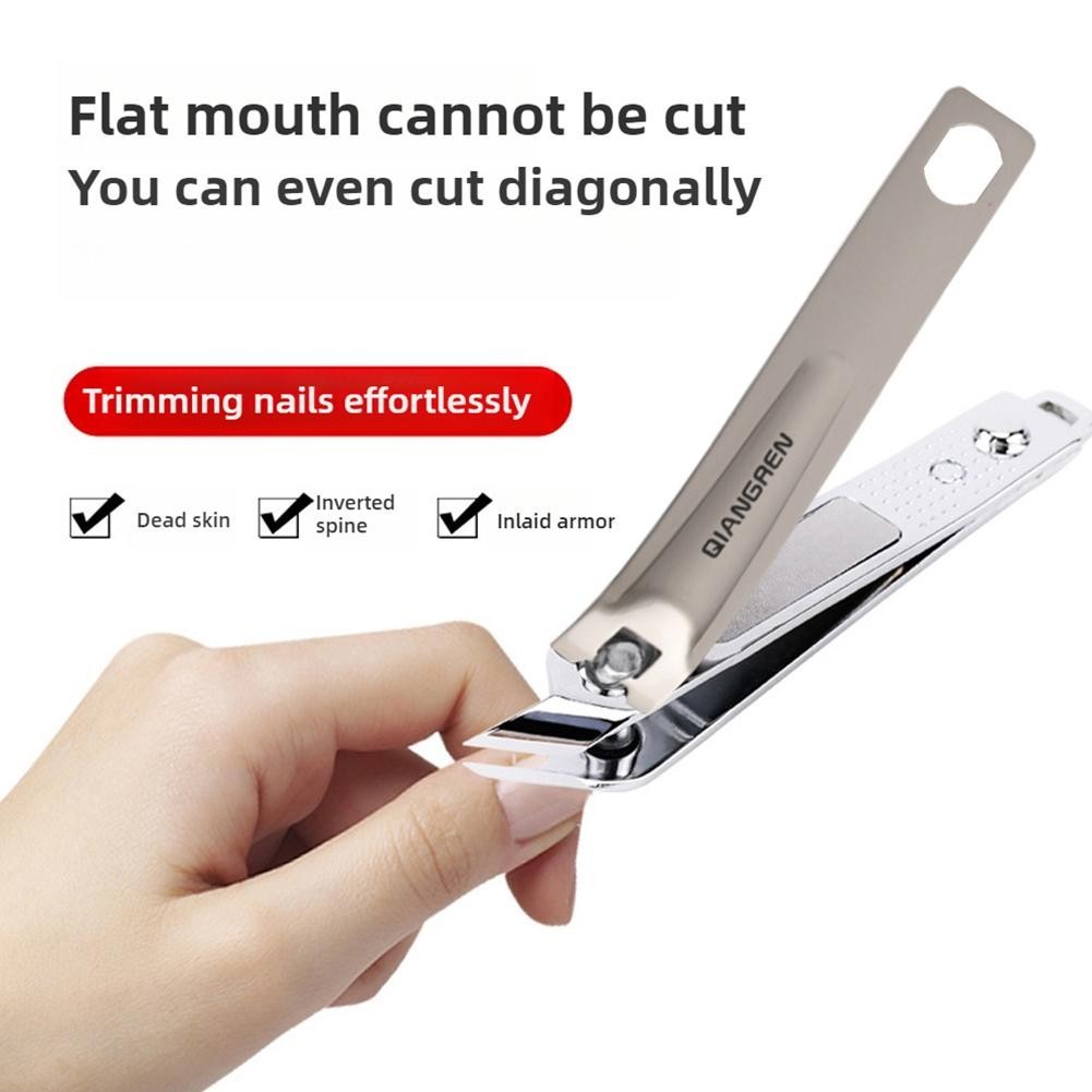 Nail Clipper Miệng xiên Hình Thẳng Da Chết Cắt Móng Tay Bảo Vệ Đầu Lớn Móng Tay U5s8