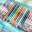 GETVOW 6 Cái Gel Thư Pháp-Pen, Màu Sắc Có Thể Xếp Chồng Văn Phòng Phẩm Thẩm Mỹ Bút Trung Tính Nhiều Màu, Mực Dung Tích Lớn Viết Mịn 1 Mm Đầu Bút Viết Vẽ Bút Viết