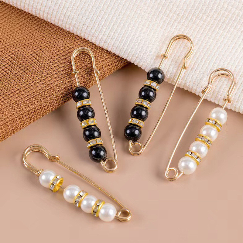 [Yunyuan] Bộ trâm cài khóa chống chói thời trang phong cách Hàn Quốc - Váy và quần có thể điều chỉnh thắt lưng nhiều mảnh Dụng cụ giảm thắt lưng Khóa viền ngọc trai
