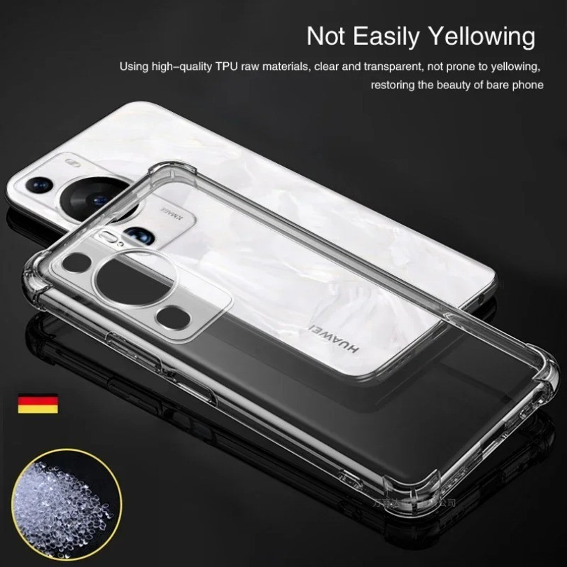 Túi Khí Mềm Silicon Chống Sốc Dành Cho Huawei P60 Pro Art P60Pro P60Art Trong Suốt Chống Sốc Coque Ban Đầu Ốp điện thoại Funda