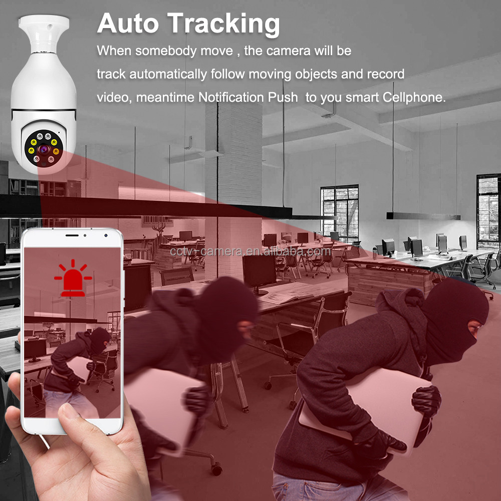 Camera Wifi ngoài trời 8 LED Đuôi Bóng Đèn Xoay 360 Độ 3.0Mps - 1080P Yoosee 1080P BẢO HÀNH 12 THÁNG