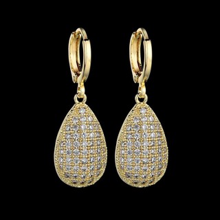 Châu Âu Mỹ ins Phong Cách Mới Kim Cương Ruby Bông Tai Nữ