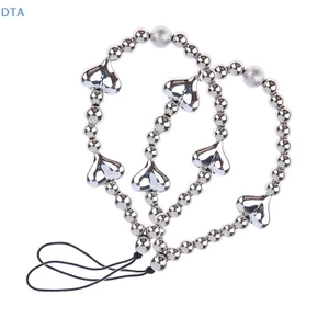1Pc Màu Bạc Trái Tim Điện Thoại Quyến Rũ Nhựa Tình Yêu Đính Hạt Dây Cho Điện Thoại Nam Nữ Điện Thoại Di Động Ngắn Dây Móc Khóa PO