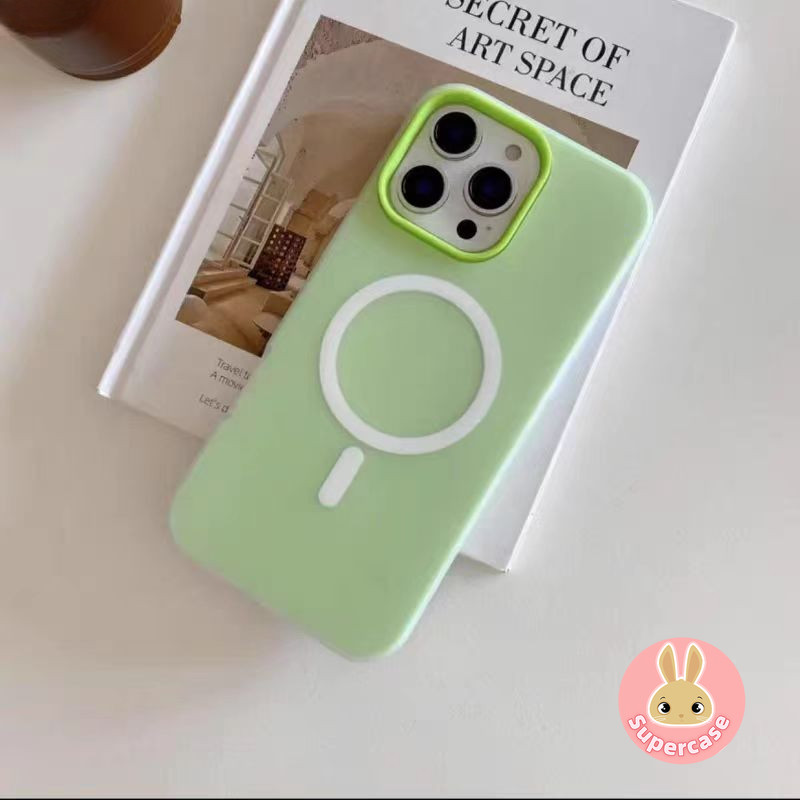 Ốp Điện Thoại Từ Tính Màu Kẹo Cho Honor 300 200 Pro Smart 100 Pro 90 Lite 80 70 60 50 SE Pro 5G 4G Vỏ Mềm Chống Sốc 2 Trong 1