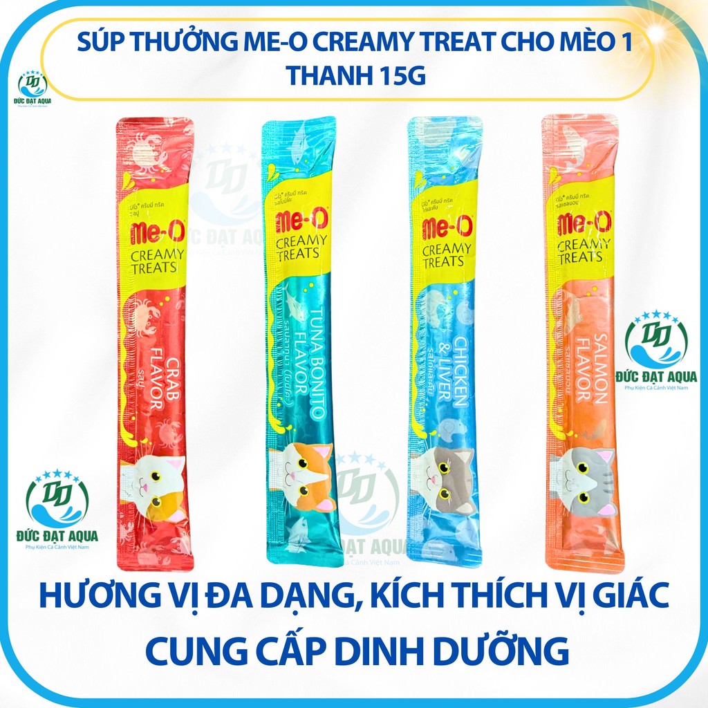 Súp thưởng Me-o Creamy Treat cho mèo 1 thanh 15g Có súp thưởng, mèo cưng mê tít date mới nhất
