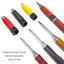 Bút chì cơ học TUYỆT VỜI, Bút chì chế biến gỗ đánh dấu lỗ sâu 2,8mm, Máy mài tích hợp kim loại chất lượng cao Dụng cụ đánh dấu chế biến gỗ đầu dài Xây dựng chế biến gỗ