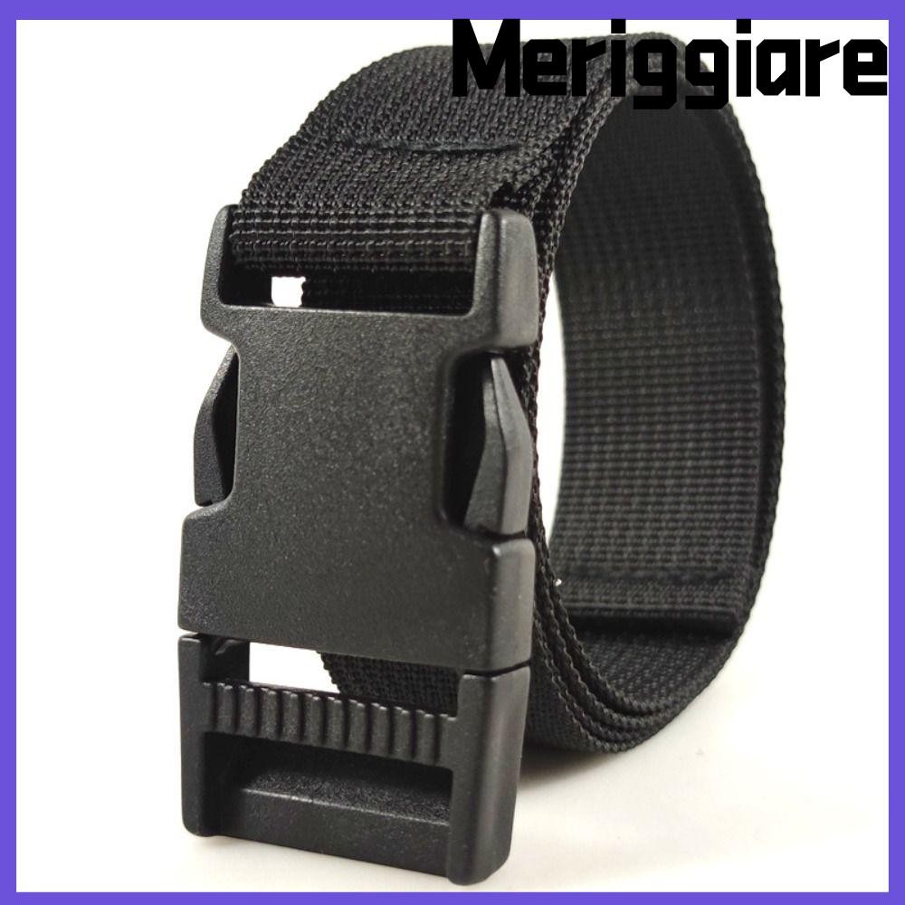 Thắt lưng bện Nylon MERIGGIARE, Dây thắt lưng khóa nhựa phát hành nhanh có thể điều chỉnh, Thiết kế thương hiệu sang trọng thông thường Dây thắt lưng bằng nhựa giải trí