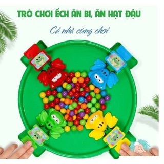 Đồ Chơi Ếch Ăn Bi, Ăn Kẹo Vui Nhộn Có Sẵn 24 Viên Bi – Chơi 2-4 Người Với 4 Con Ếch Giải Trí Gắn Kết Cả Gia Đình- POPIKI