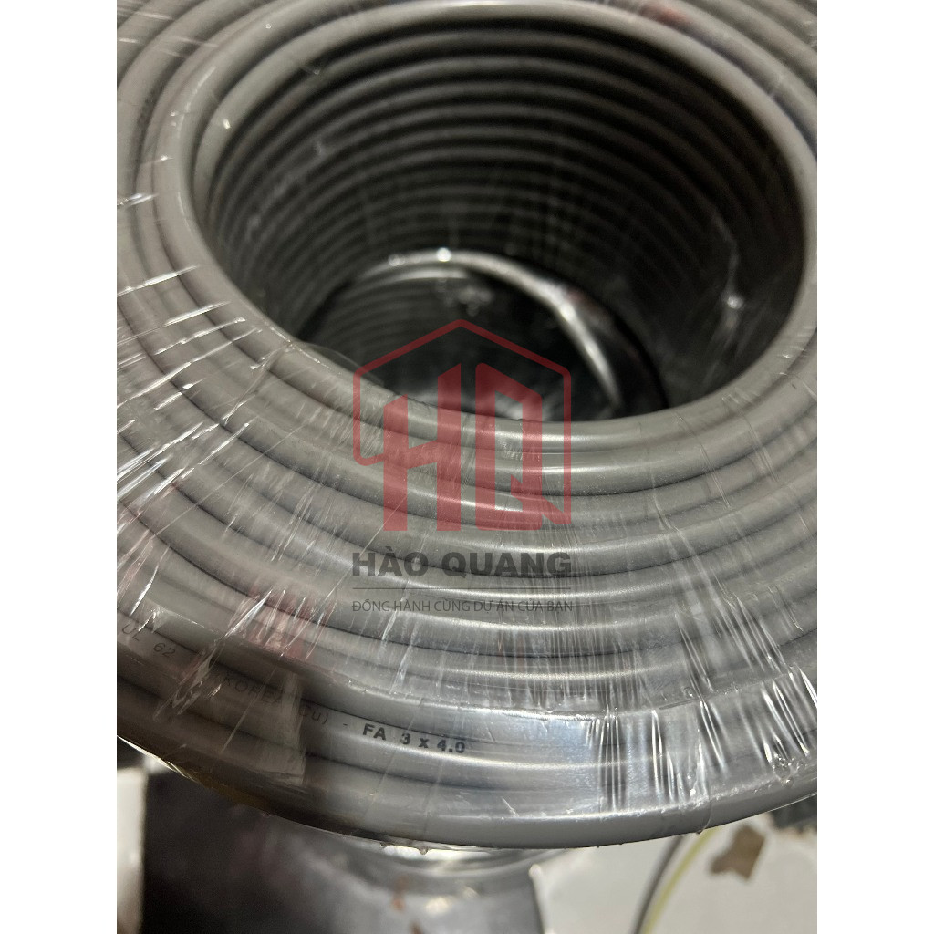 (Mét) Dây Điện Daphaco 3x4.0mm 3PA Bọc Xám | Dẫn Điện Tốt – Chống Cháy – Chính Hãng