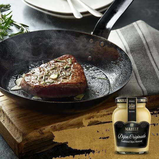 Mù Tạt Vàng Dijon Xay Nhuyễn Hiệu Maille, Dijon Original Mustard 215g và 865g, Gia Vị Cao Cấp