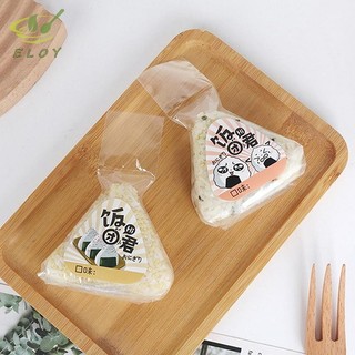 [MAO] 100 Chiếc Túi Đóng Gói Gạo Tam Giác Hoạt Hình Đáng Yêu Rong Biển Onigiri Sushi Làm Khuôn Dụng Cụ Bento Phụ Kiện VN