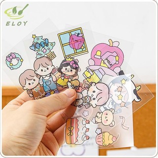 [ELOY] Set 50 Sticker Hoạt Hình Xinh Xắn Dùng Để Trang Trí Thủ Công VN