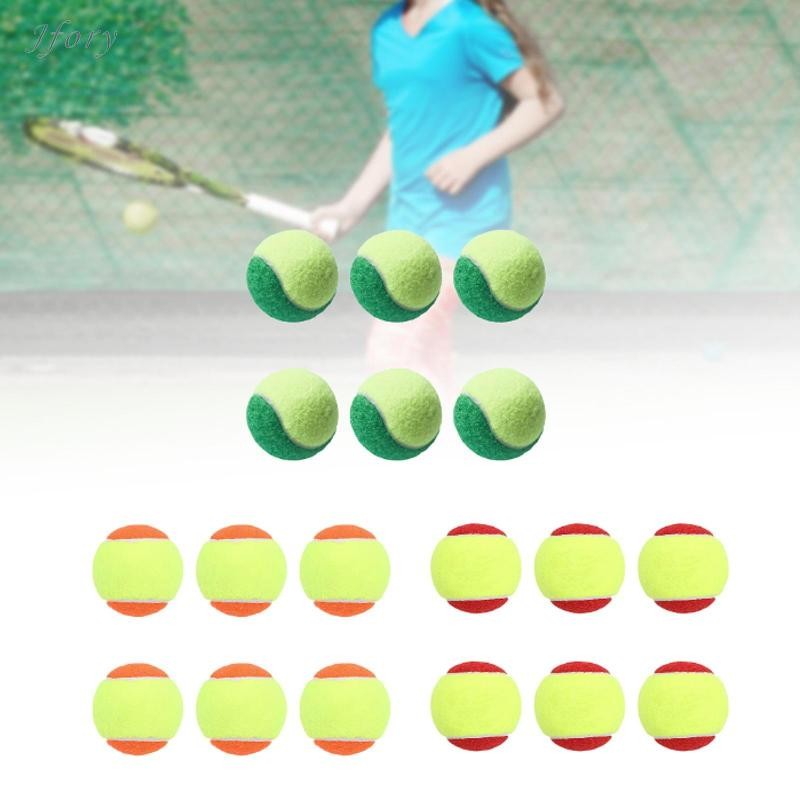 Jfory 6 Bóng Tập Tennis Cho Trẻ Em Thực Hành Bóng Chuyên Nghiệp 2.52 "Đường Kính Cho Trò Chơi Hoạt Động Người Hâm Mộ Trẻ Em Thanh Thiếu Niên