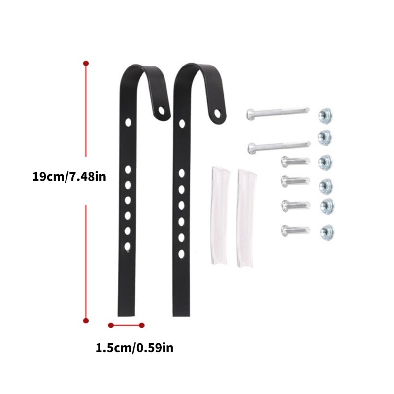 Móc Treo Giỏ Xe Đạp Kim Loại, Điều Chỉnh Dễ Dàng