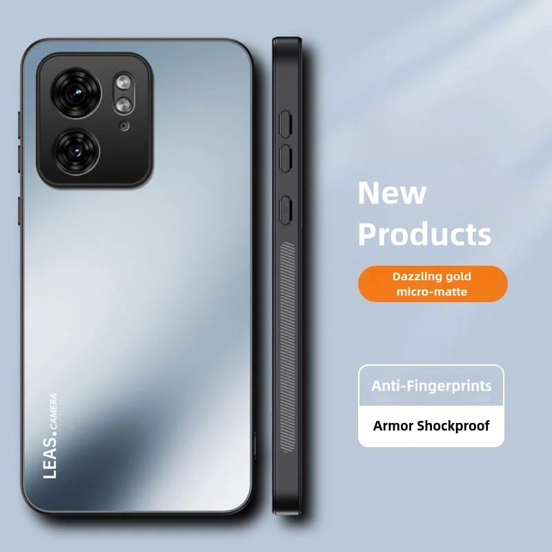 Dành Cho Motorola Edge 40 / Edge 40 Neo Vỏ Giáp Chống Sốc Mờ Cứng Ốp Lưng Bảo Vệ Camera