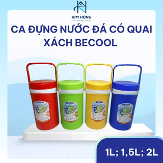 [Giá Xưởng] Bình Giữ Nhiệt BeCool 1L/1.5L/2L – Ca Nước Có Quai, Đa Năng – Nhiều Màu