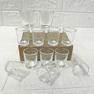 Set 12 Chén Mắt Trâu Thủy Tinh – Ly Uống Rượu Mini Trong Suốt, Sang Trọng